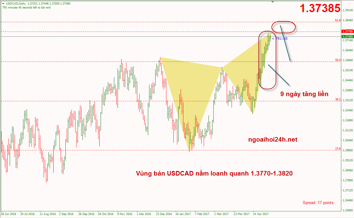 Phân tích USDCAD sắp xuống được chưa?