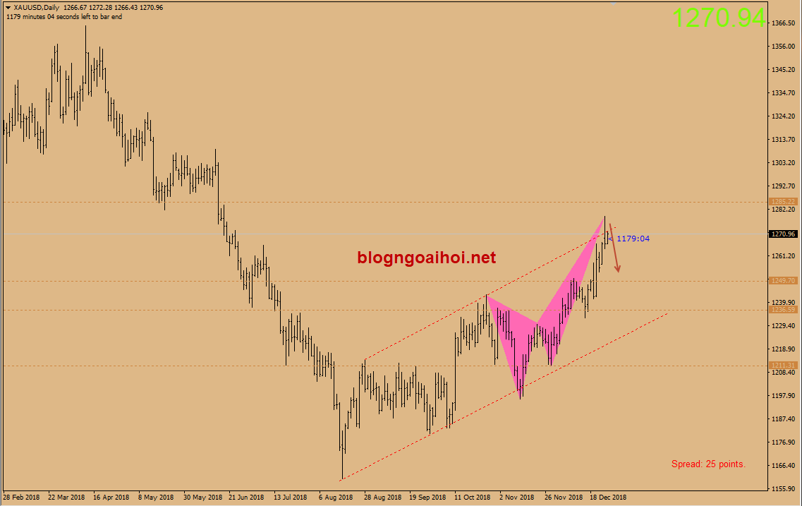 Vàng 27/12-harmonic giảm