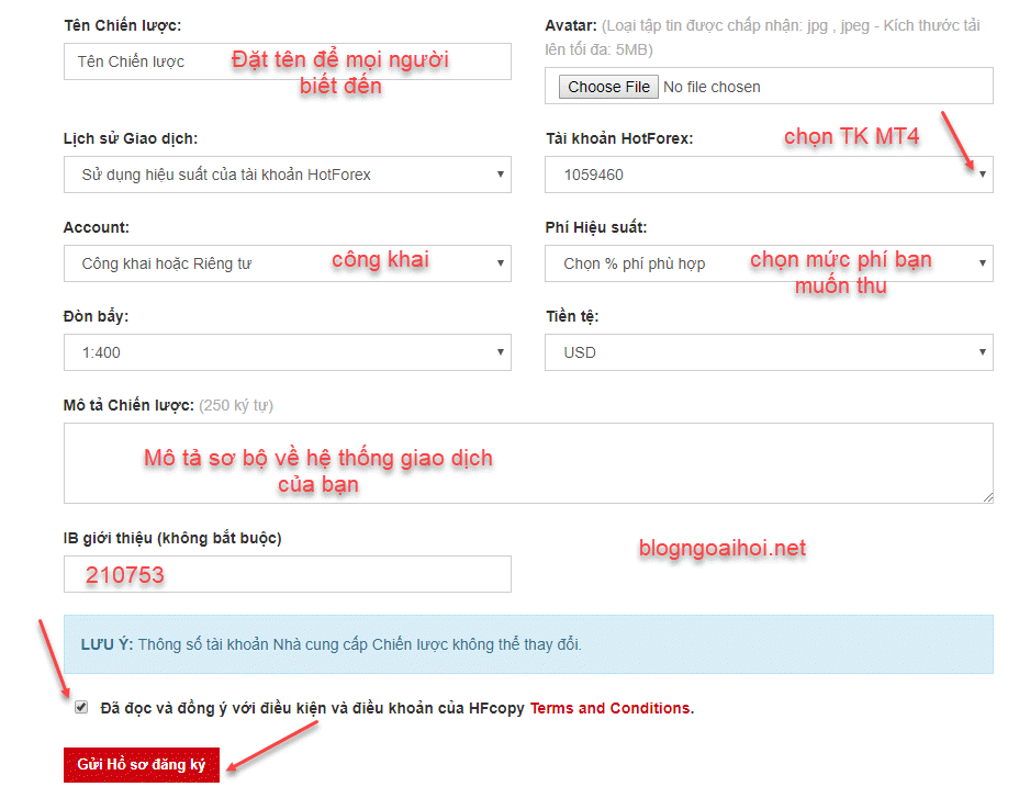 Hướng dẫn đăng ký tài khoản HFcopy ở Hotforex