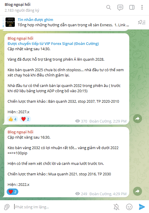 Telegram vàng 6/12