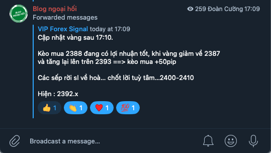 Telegram vàng 29/7