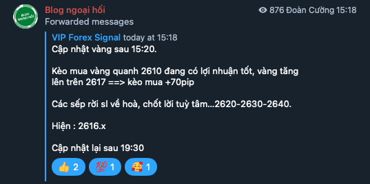 telegram vàng 10/10