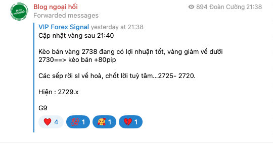 telegram vàng 21/10-6