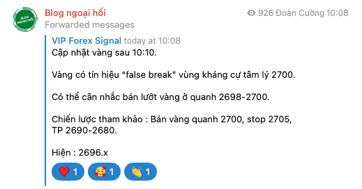 telegram vàng 16/1